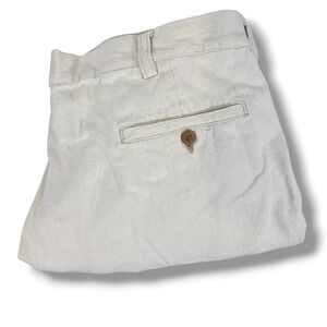 Vintage Chereskin Pleated Shorts Mens 40 Beige Linen Blend Resortwear Beach